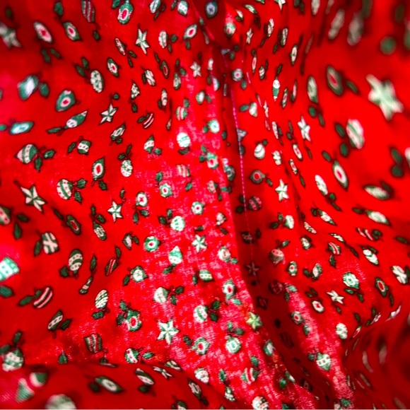 HAND CRAFTED Colorful Festive Christmas Eco Friendly Reusable Fabric Gift Bag - Picture 6 of 6